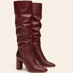Zara boots burgundy size 41